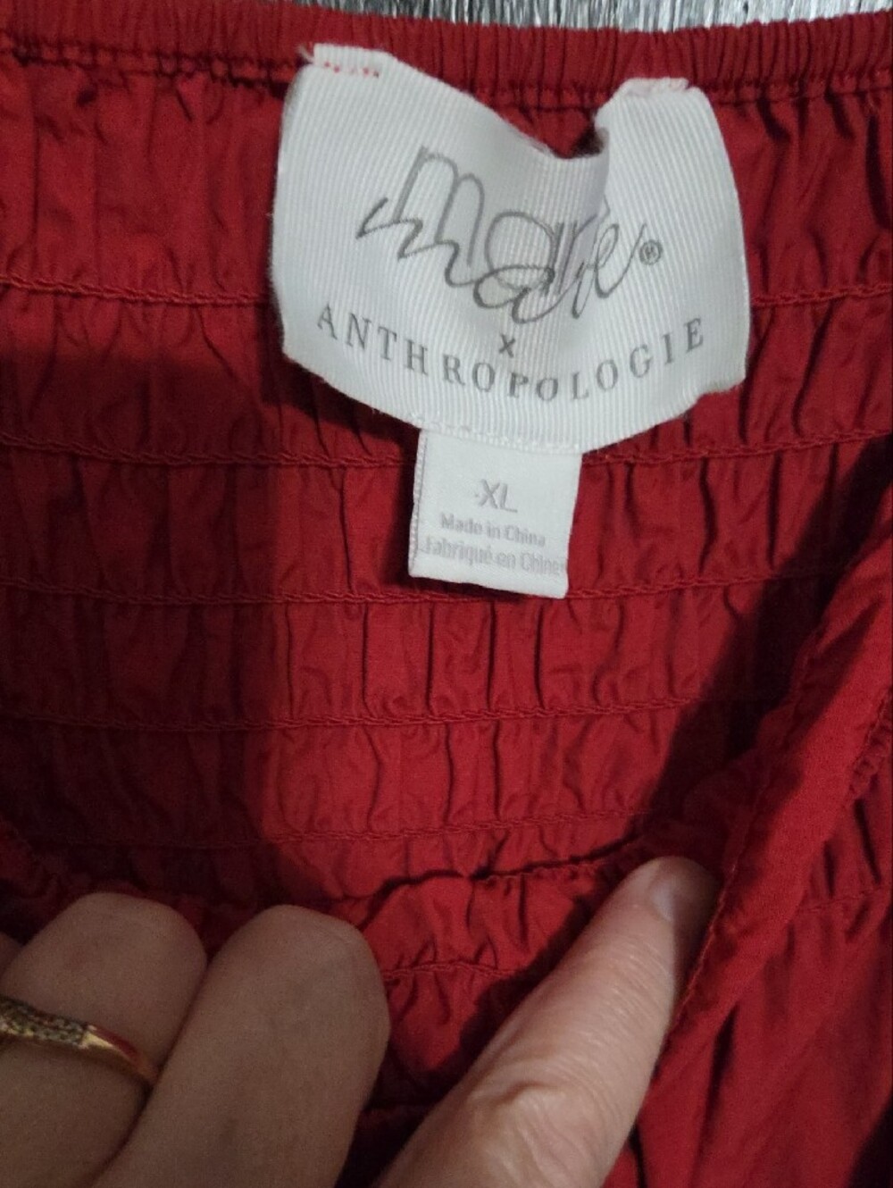 Anthropologie Red Maxi Skirt - Picture 2 of 8